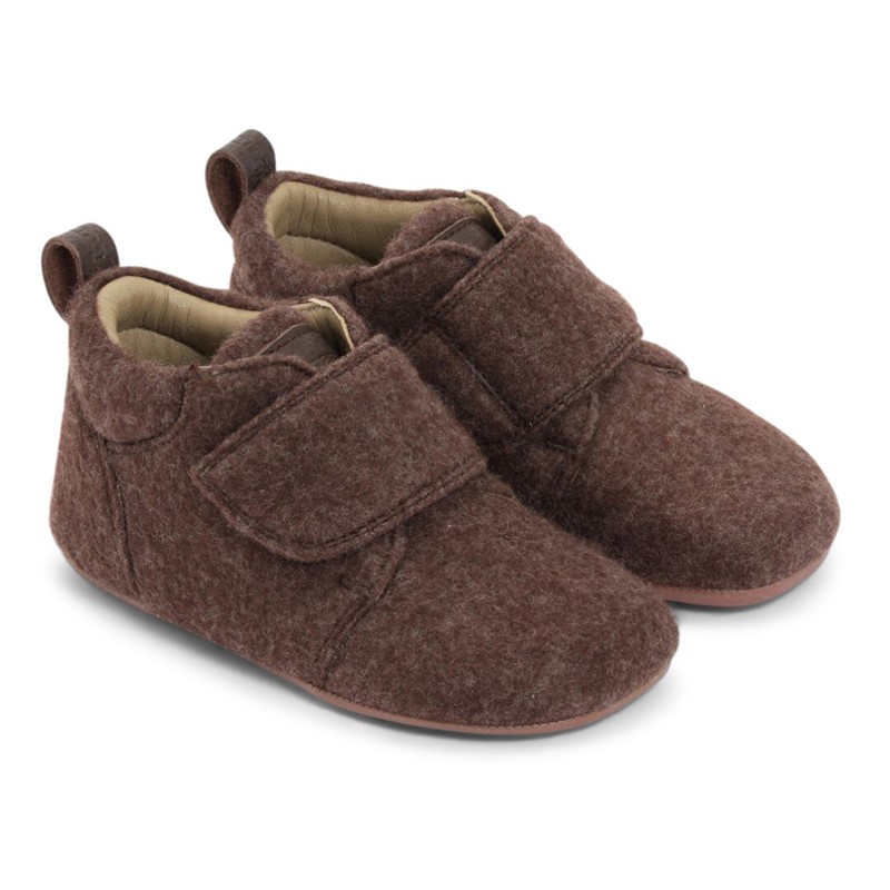 Bundgaard Kinder Tannu Wolle Hausschuhe Braun