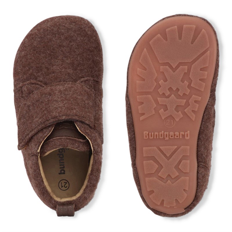 Bundgaard Kinder Tannu Wolle Hausschuhe Braun