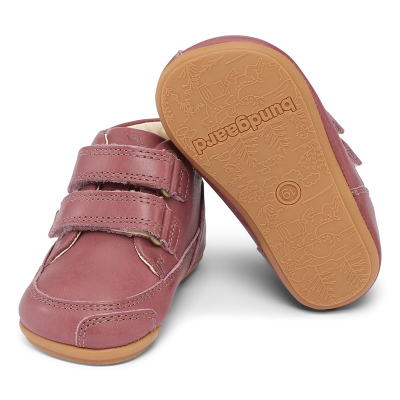 Bundgaard buty niemowlęce Prewalker II na rzepy dla dziecka kolor Dark Rose Ws