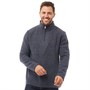 Weird Fish Męskie Morle 1/4 Zip Grid Polar Ciemny Niebieski