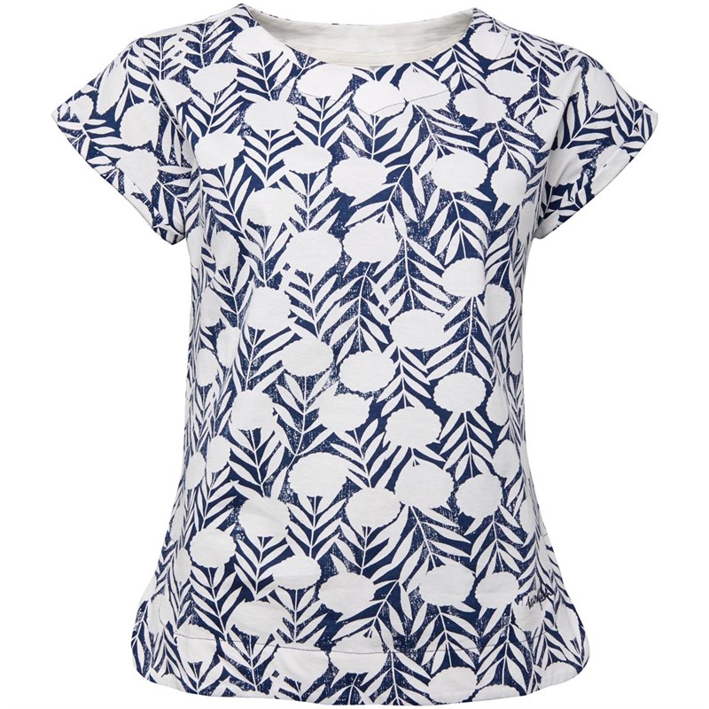 Buy Weird Fish Womens Sana Cotton Jersey Printed TShirt Dark Denim