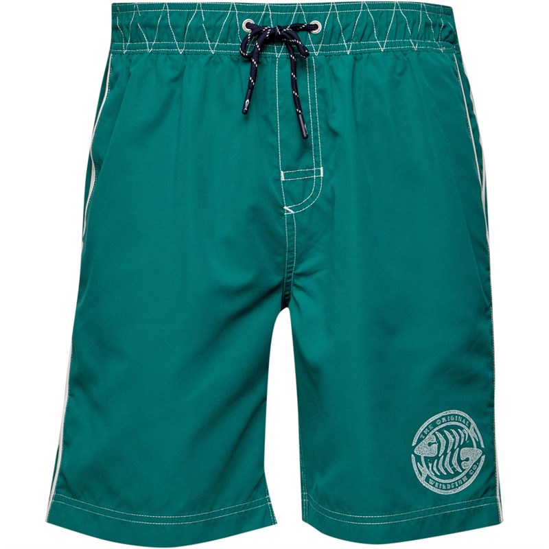 Buy Weird Fish Mens Volac Board Swim Shorts Deep Teal