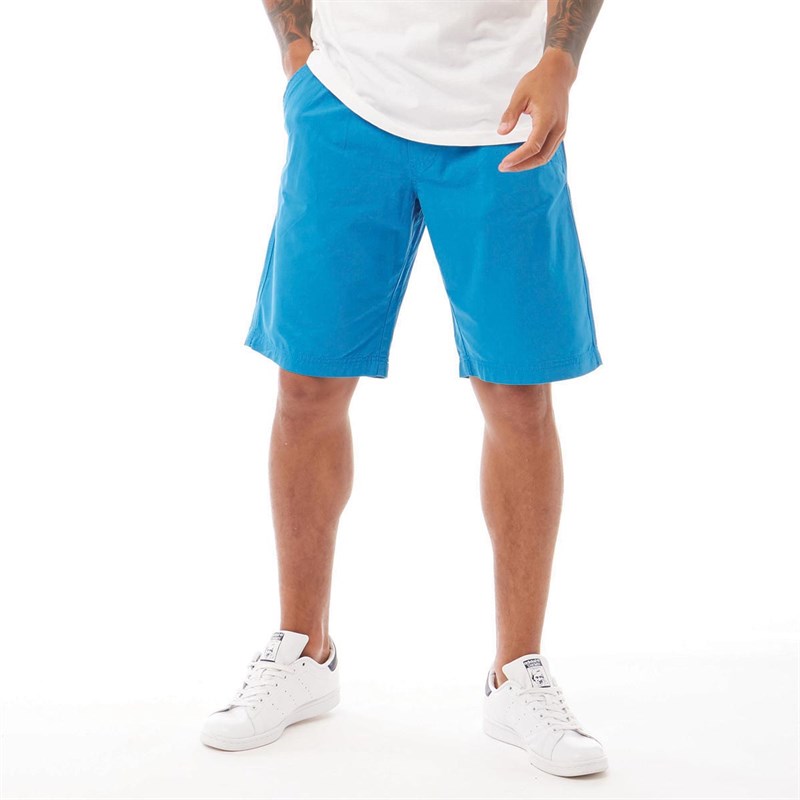 Buy Weird Fish Mens Mandaley Relaxed Waist Shorts Blue Wash