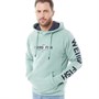 Weird Fish Mens Calistoga Eco Snow Marl Pop Over Hoodie Viridis