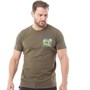 Weird Fish T-Shirts Troubled Water Organic Artist Homme Vert Olive Foncé