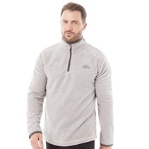 Weird Fish Mens Errill Eco 1/4 Zip Textured Fleece Ecru