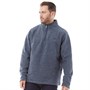 Weird Fish Mens Newark Eco 1/4 Zip Grid Fleece Navy