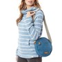 Weird Fish Womens Stanton Washed Canvas Cross Body Bag Majolica Blue