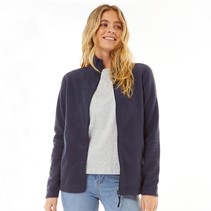 Weird Fish Womens Full Zip Microfleece Navy