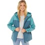 Weird Fish Womens Recycled Waterproof Jacket Uniform Blue