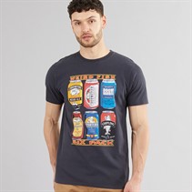 Weird Fish Mens Six Beers T-Shirt Navy