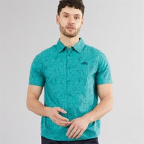 Weird Fish Mens Summertown Short Sleeve Shirt Viridis