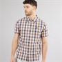 Weird Fish Mens Sunnymead Checked Short Sleeve Shirt Mango