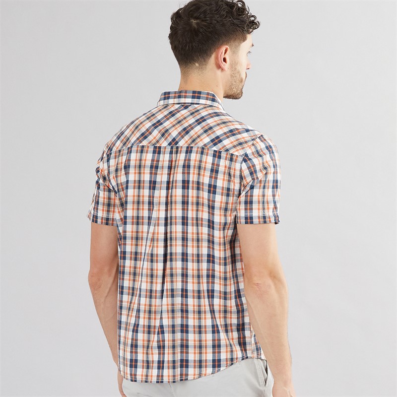 Weird Fish Mens Sunnymead Checked Short Sleeve Shirt Mango
