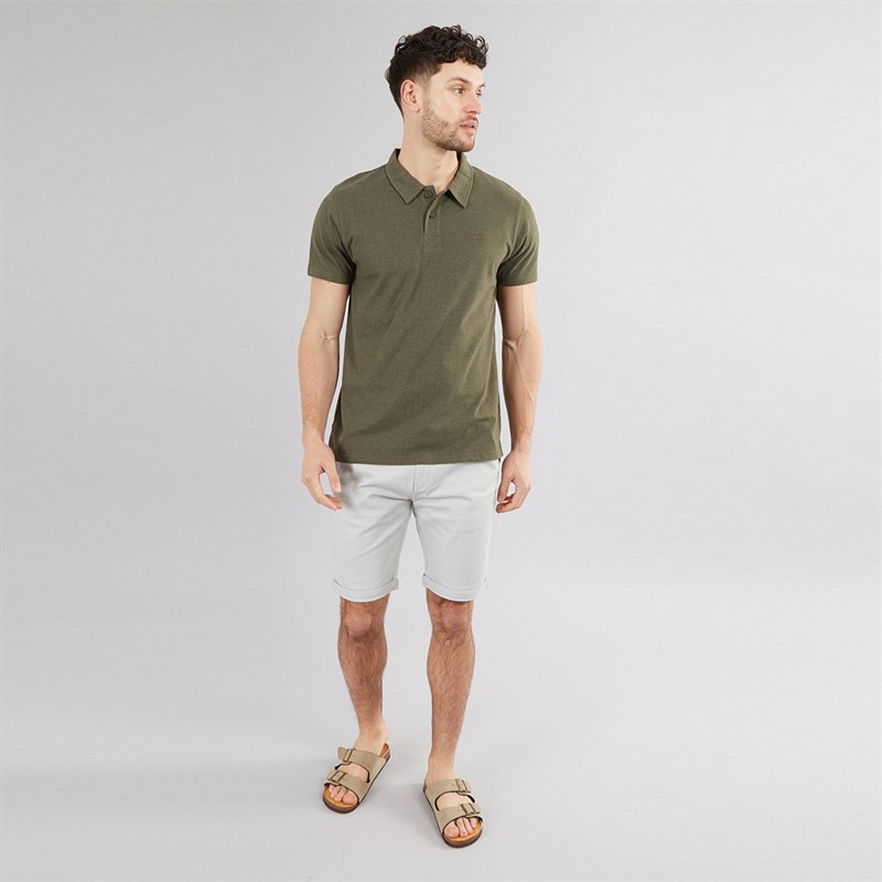 Weird Fish Mens Current Polo Dark Olive