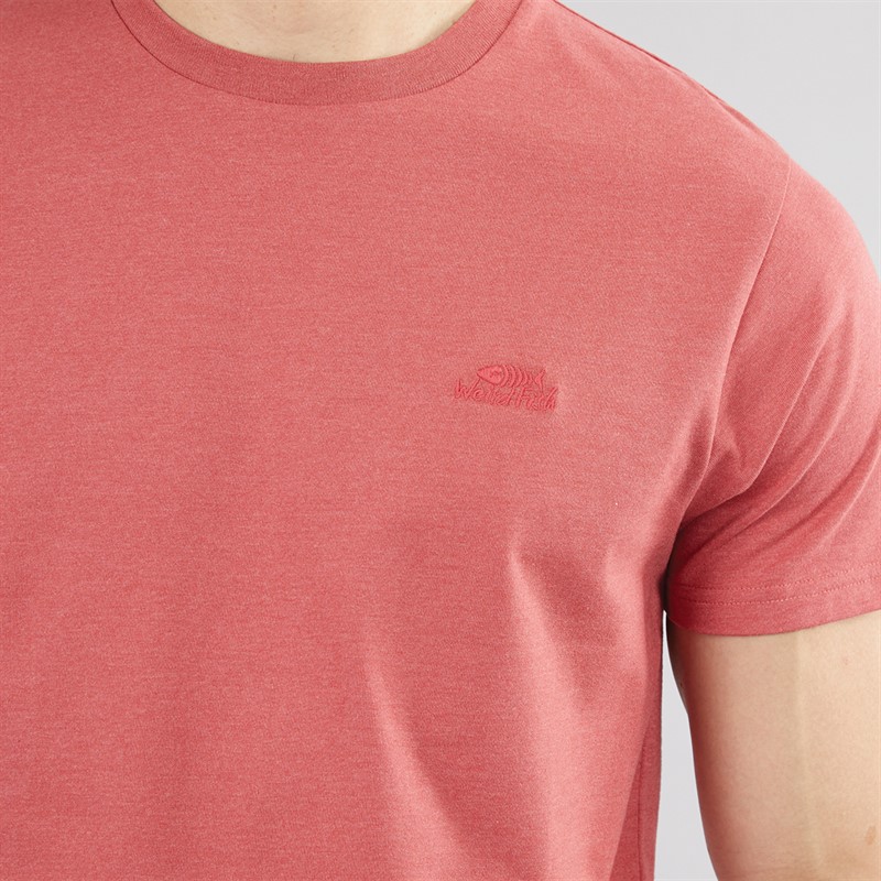 Weird Fish Mens Angular T-Shirt Rosewood