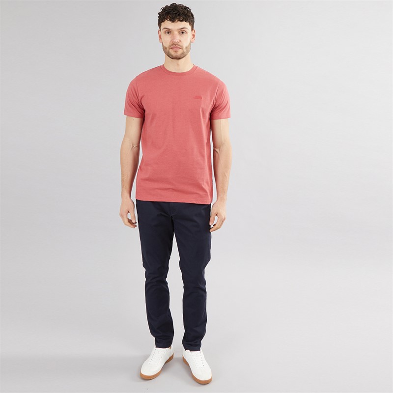 Weird Fish Mens Angular T-Shirt Rosewood