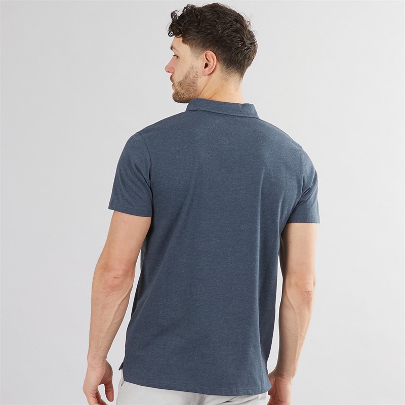 Weird Fish Mens Current Polo Navy