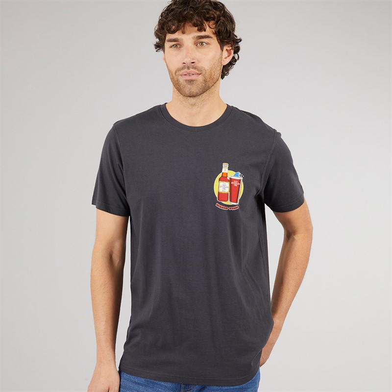 Weird Fish Mens Old Speckled Fin T-Shirt Navy