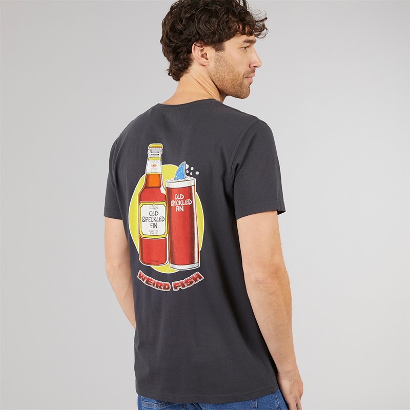 Weird Fish Mens Old Speckled Fin T-Shirt Navy