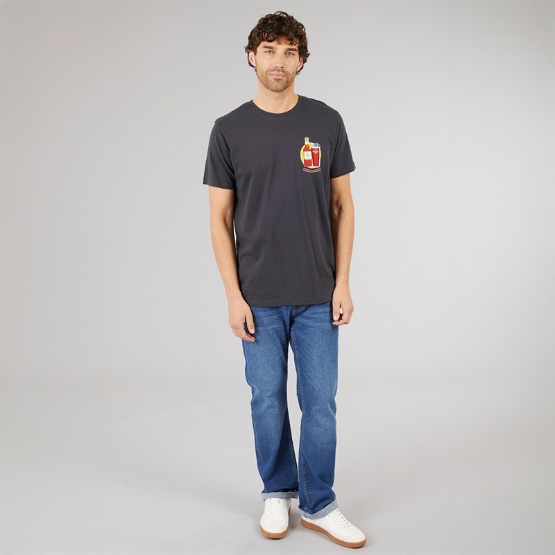 Weird Fish Mens Old Speckled Fin T-Shirt Navy