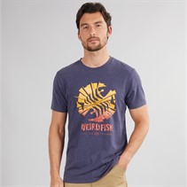Weird Fish Mens Bolt T-Shirt Dark Blue