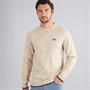 Weird Fish Mens Archibald Eco Crew Neck Jumper Ecru