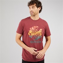 Weird Fish Mens Bolt T-Shirt Garnet
