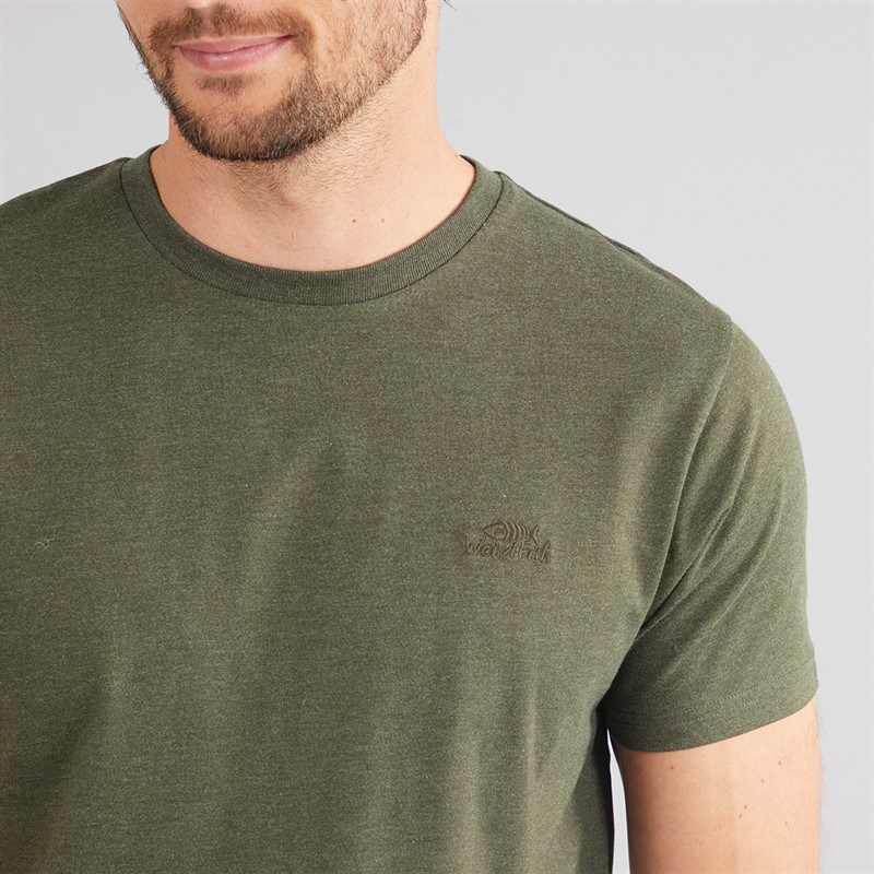Weird Fish Mens Bait T-Shirt Fir Green