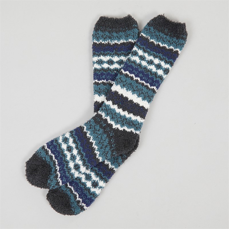 Weird Fish Womens Acres Cosy Two Pack Socks Green Ivy