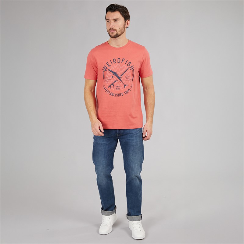 Weird Fish Mens Judson Graphic T-Shirt Nantucket