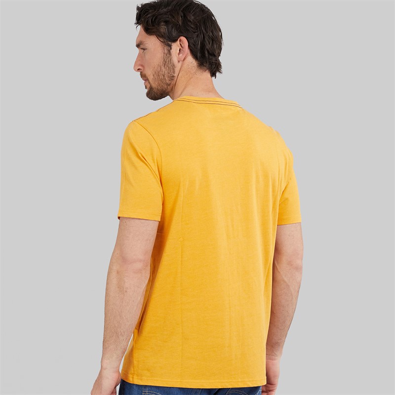 Weird Fish Mens Daybreak Graphic T-Shirt Mustard