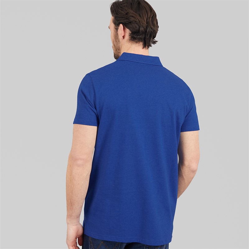 Weird Fish Mens Current Branded Polo Shirt Cobalt Blue