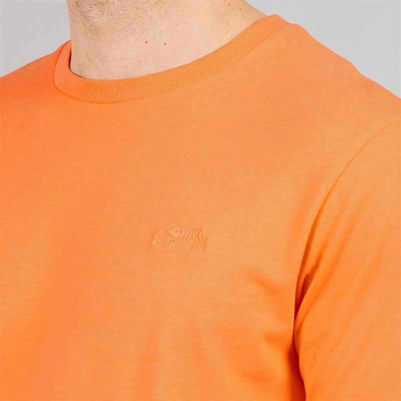 Weird Fish Mens Bait Branded T-Shirt Pumpkin