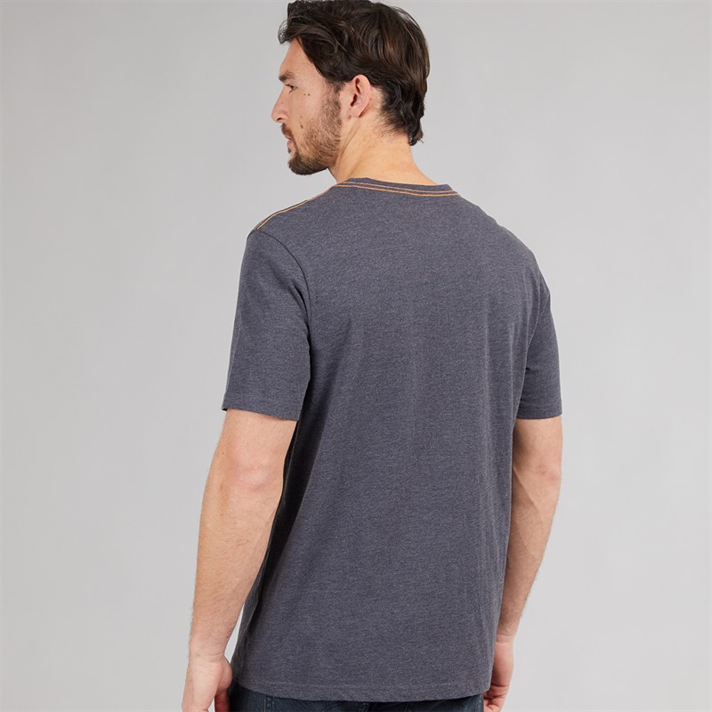 Weird Fish Mens Suntime Graphic T-Shirt Navy