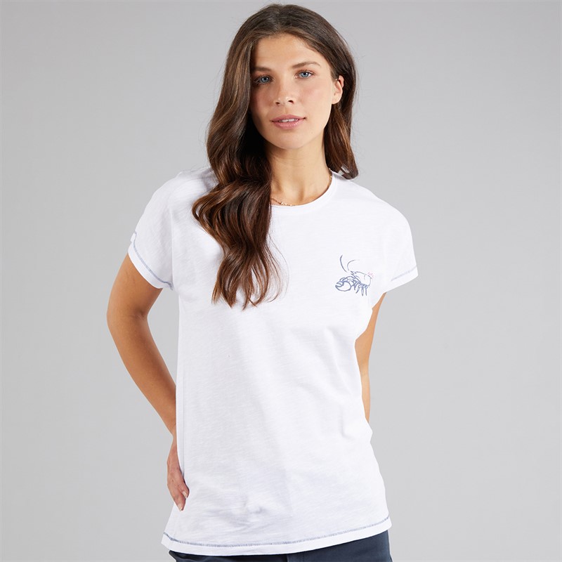 Weird Fish Womens Seashells T-Shirt White