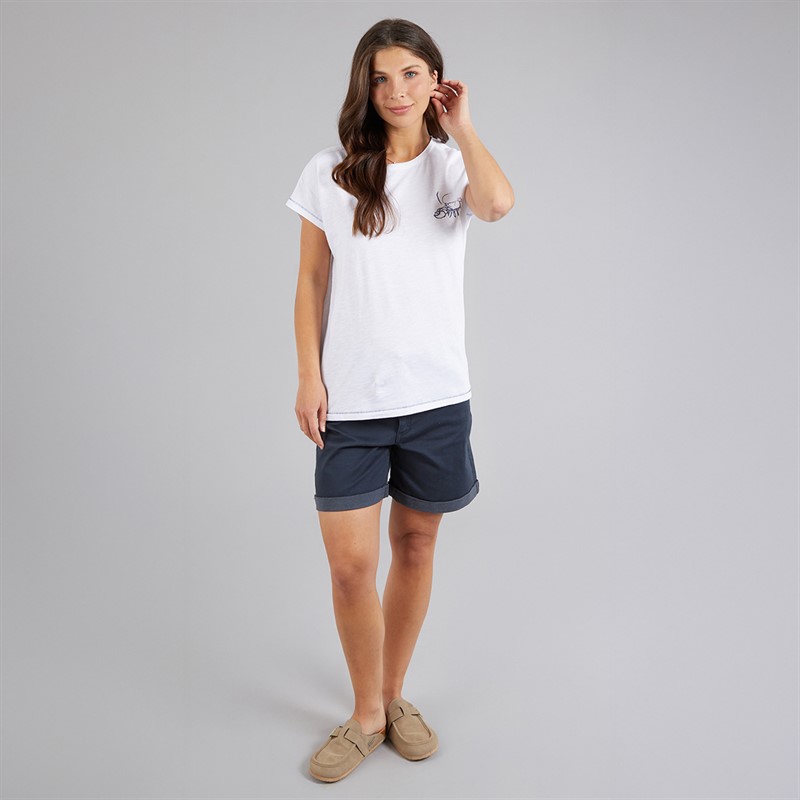 Weird Fish Womens Seashells T-Shirt White