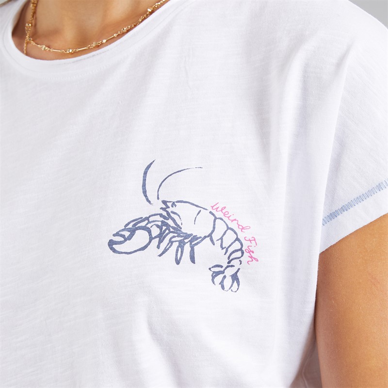 Weird Fish Womens Seashells T-Shirt White