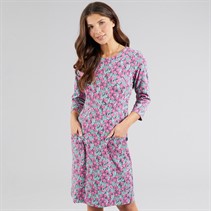 Weird Fish Womens Luna Jersey Dress Magenta