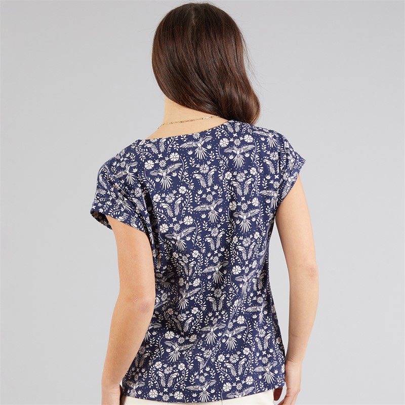 Weird Fish Womens Haisley T-Shirt Richnavy