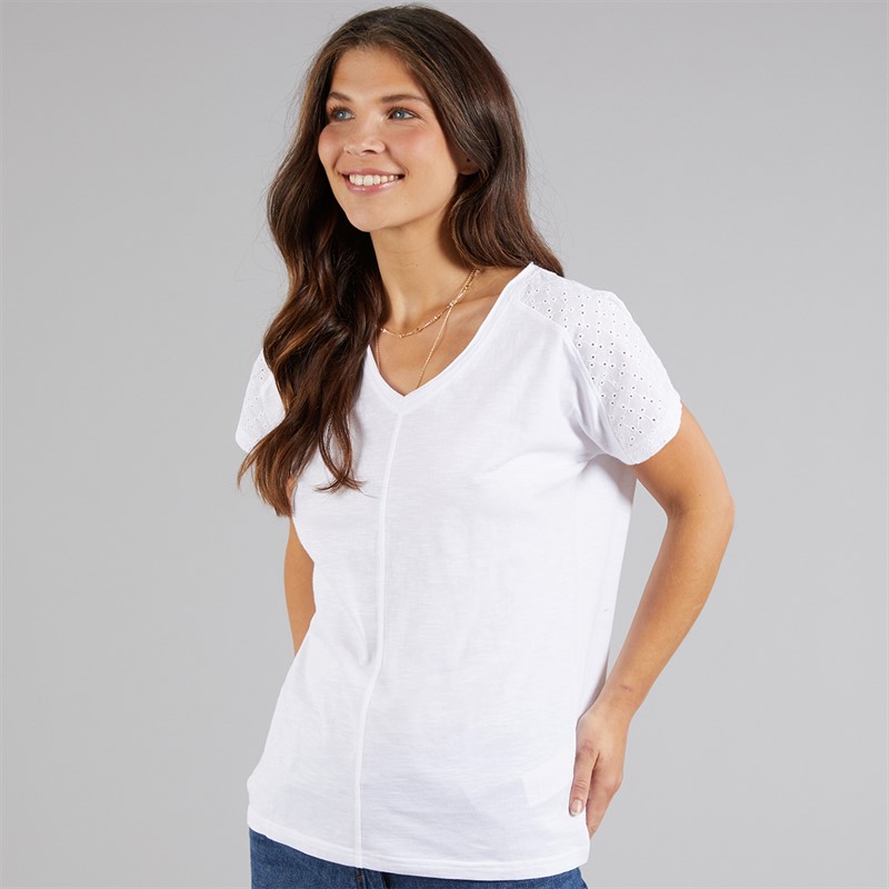 Weird Fish Womens Astrid T-Shirt White