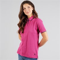 Weird Fish Womens Aubrey Polo Shirt Top Gerbera