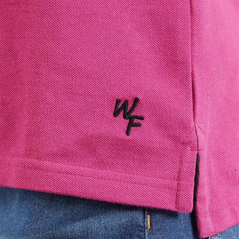 Weird Fish Womens Aubrey Polo Shirt Top Gerbera