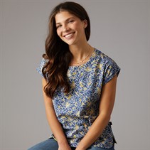 Weird Fish Womens Haisley T-Shirt Faded Blue Fadedblu