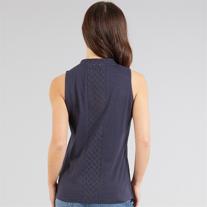 Weird Fish Womens Elexis Vest Navy