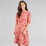 Weird Fish Womens Alessandra Swing Dress Tomato Red Tomatored
