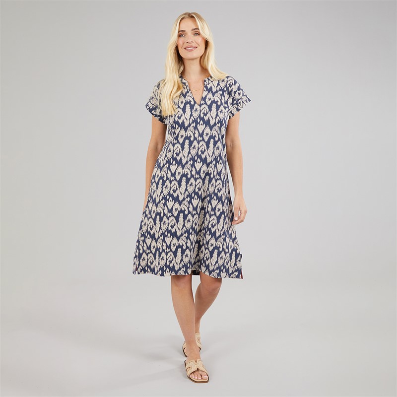 Weird Fish Womens Anniemae Jersey Dress Denim