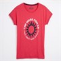 Weird Fish Womens Sunburst Graphic T-Shirt Foxglove