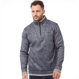 Weird Fish Heren Blyth 14 Ritssluiting Herringbone Fleece Gemeleerd Marineblauw weird fish kopen in de aanbieding Weird Fish Heren Blyth 14 Ritssluiting Herringbone Fleece Gemeleerd Marineblauw weird fish kopen in de aanbieding