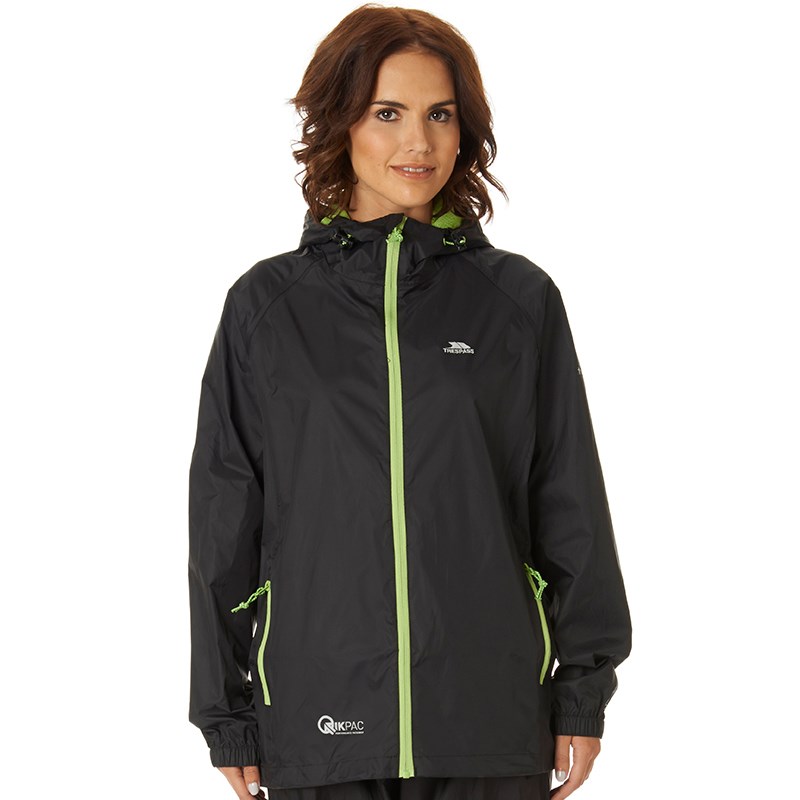 Buy Trespass Womens Qikpack Waterproof Jacket Black